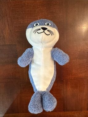 Ferrero Kinder Surprise Blue Gray Seal 9" Plush Toy  Stuffed Animal